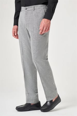Siyah Yan Cep Comfort Fit Pamuklu Chino Pantolon 1003260167