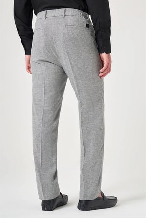 Siyah Yan Cep Comfort Fit Pamuklu Chino Pantolon 1003260167
