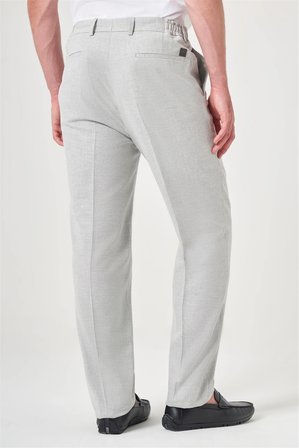 Gri Yan Cep Comfort Fit Pamuklu Chino Pantolon 1003260167