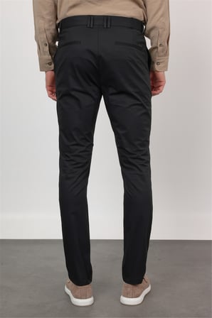 Siyah Yan Cep Slim Fit Pamuklu Chino Pantolon 1003260168