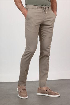 Vizon Yan Cep Keten Slim Fit Keten Karışımlı Jogger Pantolon 1003260169
