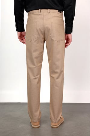 Bej 5 Cep Slim Fit Pamuklu Pantolon 1003260170