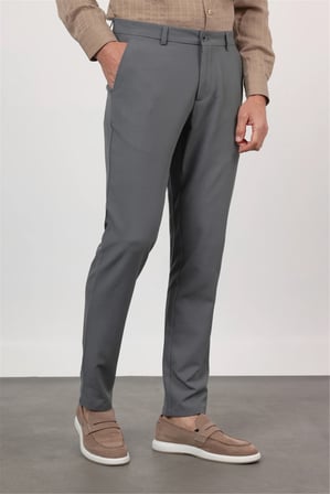 Füme Yan Cep Comfort Fit Esnek Chino Pantolon 1003260171