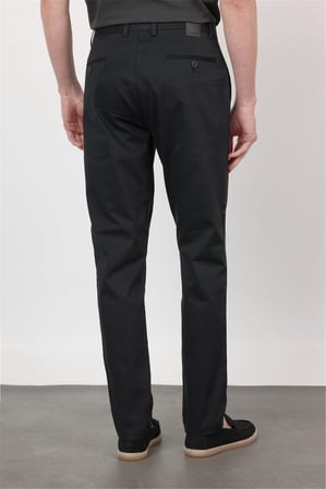 Siyah Yan Cep Comfort Fit Pamuklu Chino Pantolon 1003260172