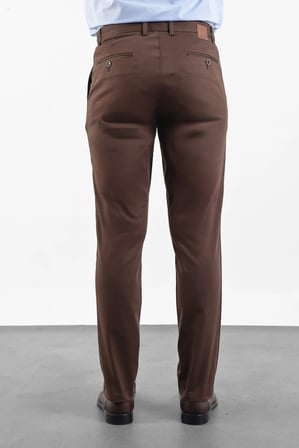 Kahverengi Yan Cep Comfort Fit Pamuklu Chino Pantolon 1003260172
