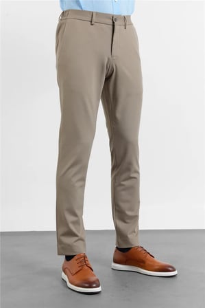 Vizon Yan Cep Örme Slim Fit Esnek Jogger Pantolon 1003260173