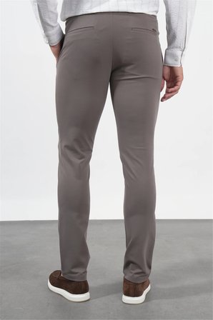 Kahverengi Yan Cep Slim Fit Esnek Jogger Pantolon 1003260274