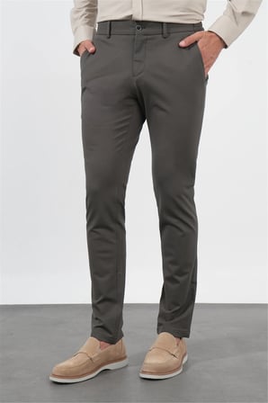 Haki Yan Cep Slim Fit Esnek Jogger Pantolon 1003260274