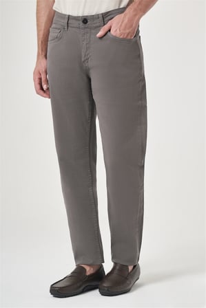 Yeşil 5 Cep Gabardin Slim Fit Pamuklu Denim Jean Kot Pantolon 1003260317