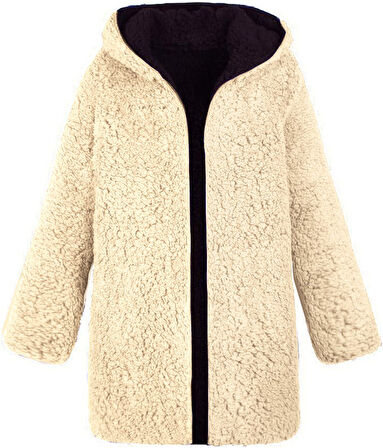 Peluş Çift Taraflı Kışlık Ceket