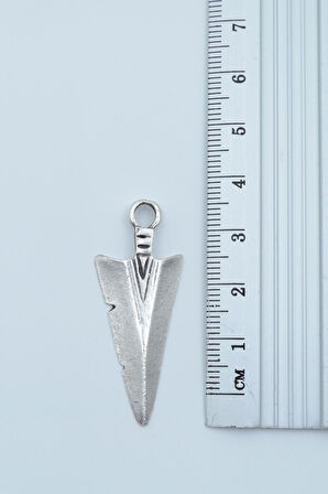 3'lü Triagle Ok Ucu Mırak Ucu Üçgen Gümüş Kaplama Kolye Seti