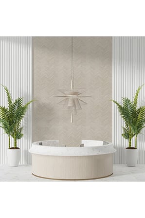 balıksırtı desenli duvar kağıdı 100-5 | wallert olivia, krem / kemik, kağıt taban taban + vinil kaplama - 16.5 m²