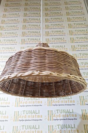 ALACALI RATTAN AVİZE-34X24CM