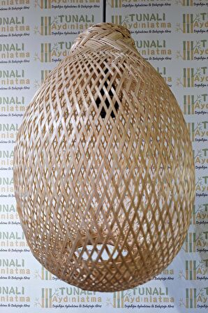 BÜLBÜL YUVASI BAMBU AVİZE-28X36CM