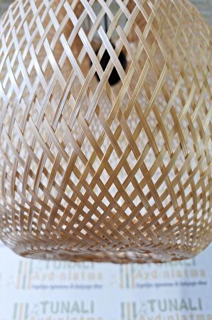 BÜLBÜL YUVASI BAMBU AVİZE-28X36CM