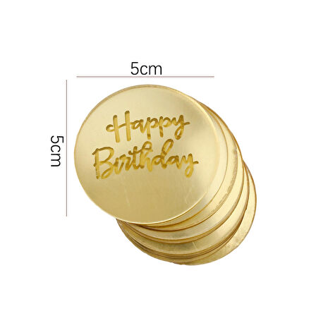 Cake Topper Parti Malzemeleri Kurabiye Cupcake Muffin Pasta Süsü Doğum Günü Süsü - Happy Birthday