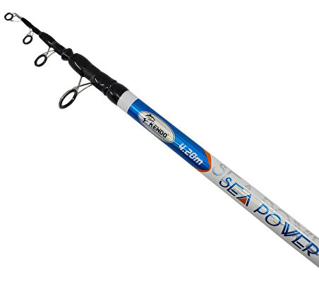 YekOutdoor Full Çeşit 4'lü Okuma Göl Seti Kendo Sea Power Surf 4.20m 100-250gr Olta Kamışı&Okuma ARIA-5000a 1BB Olta Makinesi