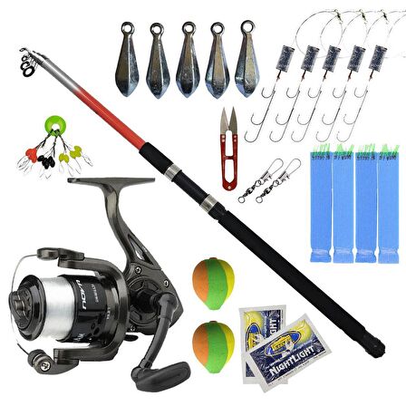 Tam Takım Olta Seti Dam Nova 6000 FD 1BB 210M/0.40MM Olta Makinesi-Kendo Elbe 3.50m 70-150gr Olta Kamışı-5 adet Çinekop Takımı-4 çapari-5 Kurşun-Makas-Klips-Şamandıra-Fosfor-Stoper