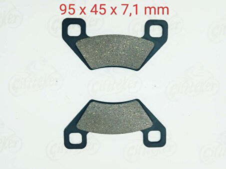 ATV 250 FREN DİSK BALATA KARE DELİK 2 KULAK FA395