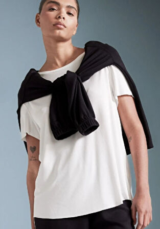 S0017426 BSM Düz Oversize T-shirt 