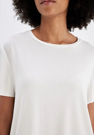 S0017426 BSM Düz Oversize T-shirt 