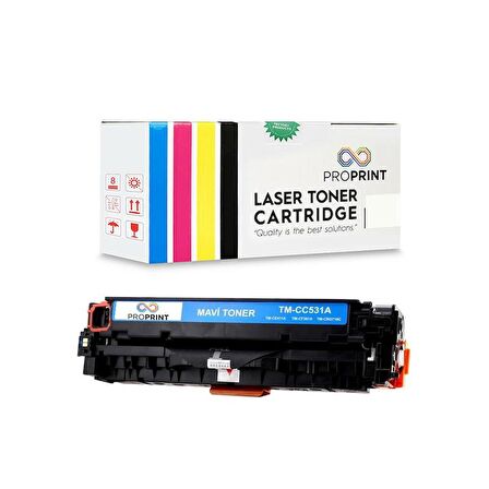 HP 304A-CC531A 2.800 Sayfa Mavi Muadil Toner- CM2320n-CM2320nf