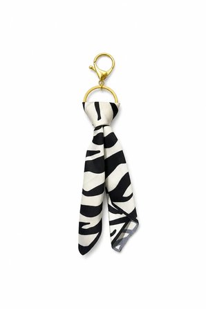Tarzınıseç Zebra Desenli Gold Anahtarlık Fular Charm