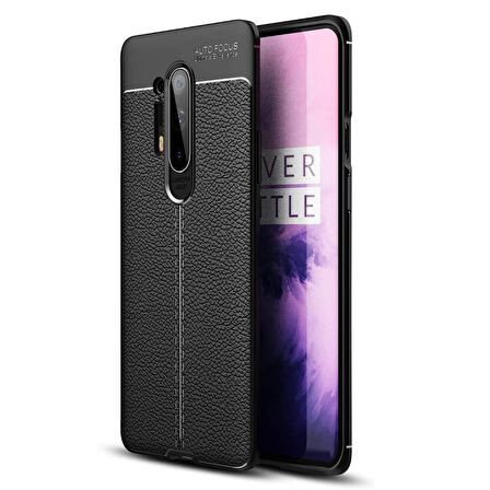 Gpack OnePlus 8 Pro Kılıf Niss Silikon Deri Görünümlü