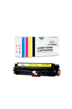 HP 304A-CC532A 2.800 Sayfa Sarı Muadil Toner- CP2025dn- CP2025n