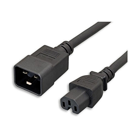 C15-C20 Soketli 3x1.5mm. 2 Metre Power-Güç Kablosu