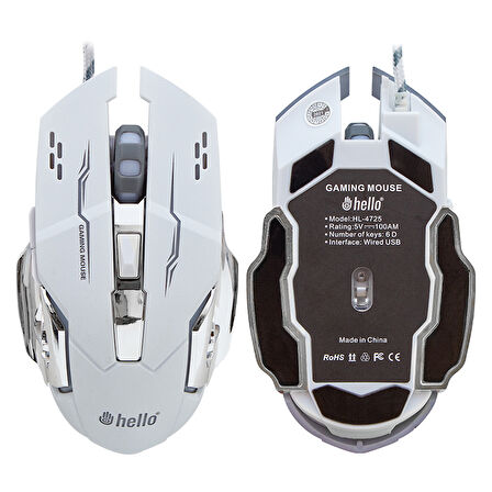 HELLO HL-4725 KABLOLU OYUNCU GAMING MOUSE 