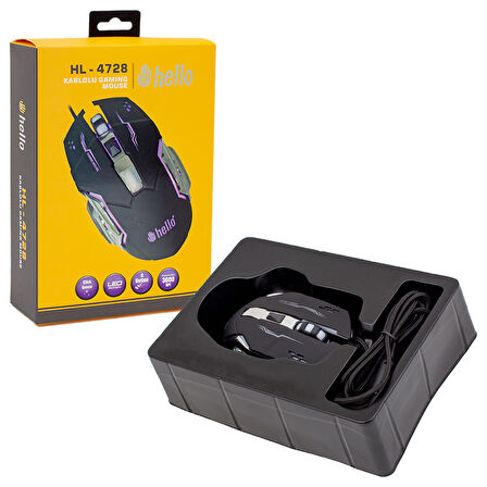 HELLO HL-4728 KABLOLU OYUNCU GAMING MOUSE 