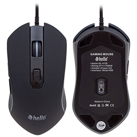 HELLO HL-4729 KABLOLU OYUNCU GAMING MOUSE 