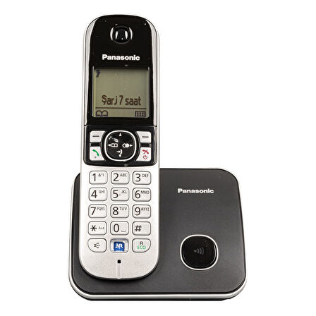 PANASONIC KX-TG6811 DECT SİYAH TELSİZ TELEFON 