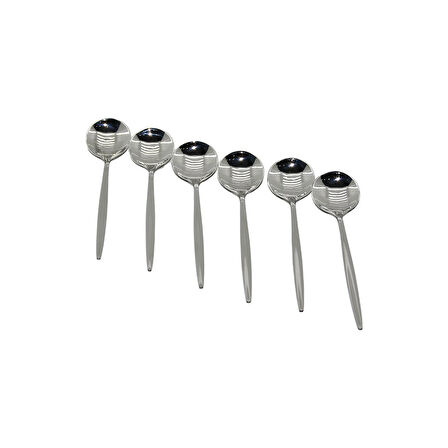 6PCS METAL TATLI KAŞIK 