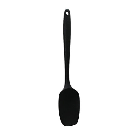 SİYAH ORTABOY SİLİKON SPATULA 27CM 