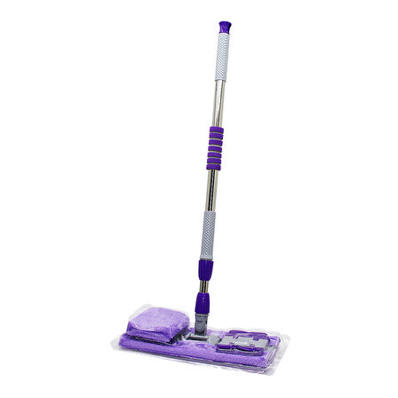 130CM SAPLI 360° DÖNER SAPLI PALET MOP - M.FİBER PASPAS YEDEK BEZLİ DUVAR SİLME MOP 