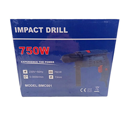 BMC-001 IMPACT DRILL DARBELİ MATKAP 13MM.750W 