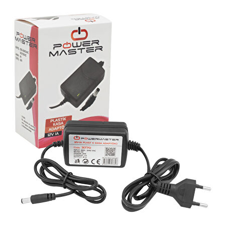 12 VOLT - 1 AMPER - 12 WATT MASAÜSTÜ İKİ UCU KABLOLU ADAPTÖR 5.5*2.5 UÇ 