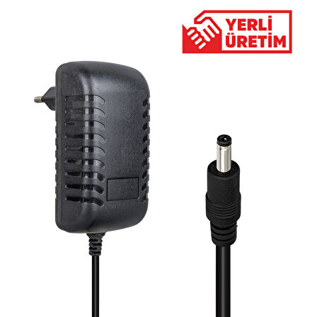 19.75 VOLT - 1 AMPER 4.0*1.35 UÇLU YERLİ ÜRETİM PLASTİK KASA PRİZ TİPİ ADAPTÖR 