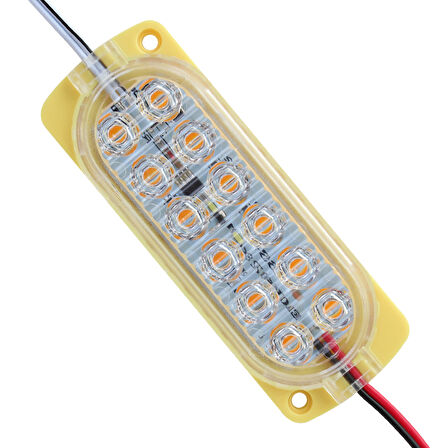 MODÜL LED 24V 1.2W PARLAK YANIP SÖNEN SARI 2835 