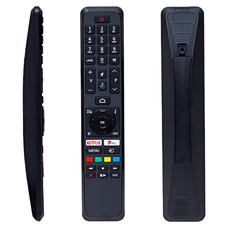 VESTEL RC 43161 NETFLIX-PLAY-MİKROFON TUŞLU SES KOMUTLU LCD-LED TV KUMANDA (HRM1857) 