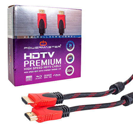 HDMI KABLO 20 METRE ÖRGÜLÜ KUTULU   (1.4V-3D) 