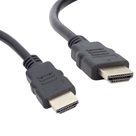 PLASTİK DÜZ SİYAH 3 METRE HDMI KABLO POŞETLİ 