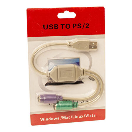 USB TO PS2 KLAVYE/MOUSE ÇEVİRİCİ 