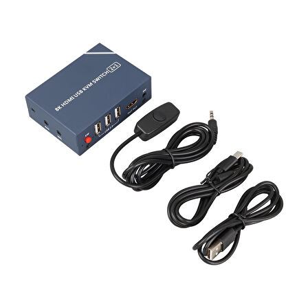 8K HDMI USB KVM SWITCH 2X1 