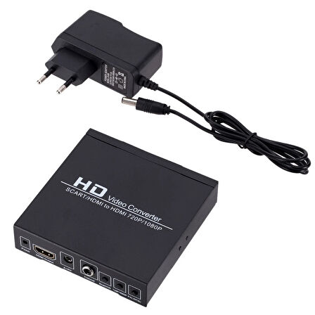 ADAPTÖRLÜ SCART-HDMI TO HDMI ÇEVİRİCİ DÖNÜŞTÜRÜCÜ CONVERTER 