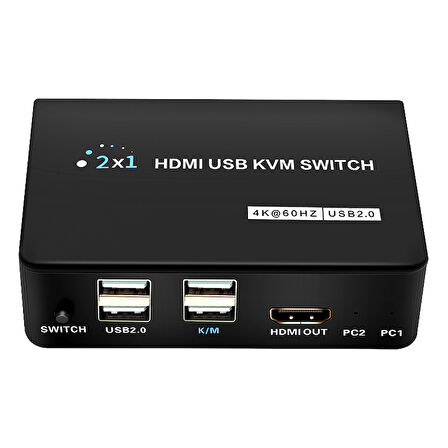 4K HDMI USB KVM SWITCH 2X1 