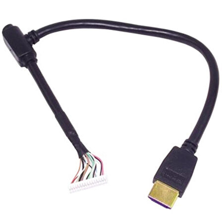 HDMI ŞASE KABLOLU (MİNİ HDLER İÇİN KIRILAN UÇ)  16 PİNLİ 