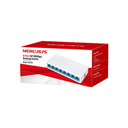 TP-LINK MERCUSYS MS108 10/100 MBPS 8 PORT ETHERNET SWITCH 